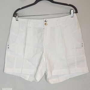 INC Linen White 5" Shorts women's size 8